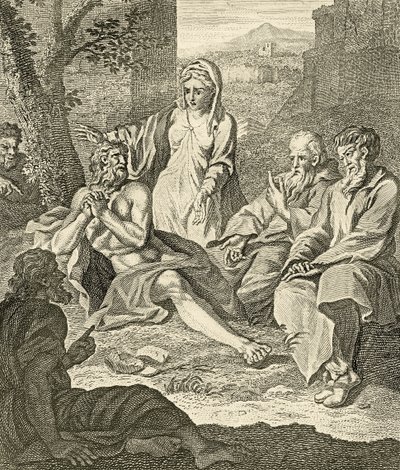 Job with his wife by Bernard Picart